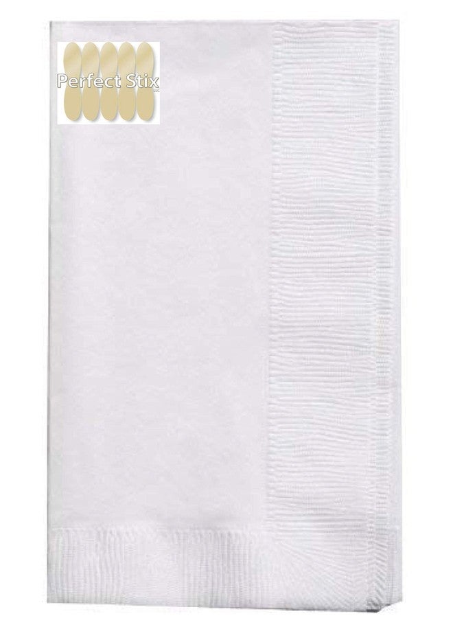 Perfect Stix 2 Ply White Dinner Napkins - Pack of 150ct - Image 1
